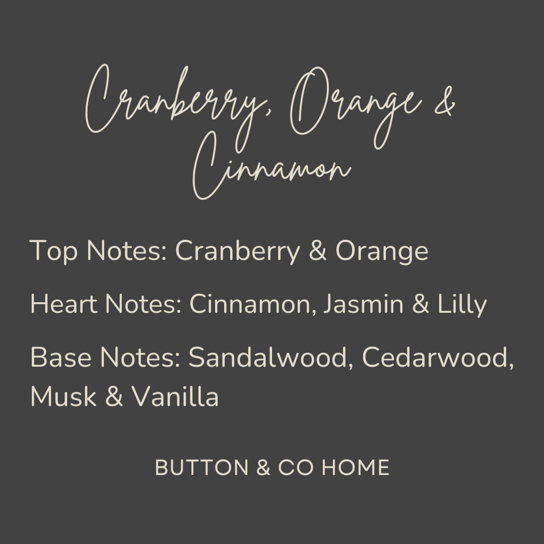 Cranberry, Orange & Cinnamon 4 pack of Wax Melts